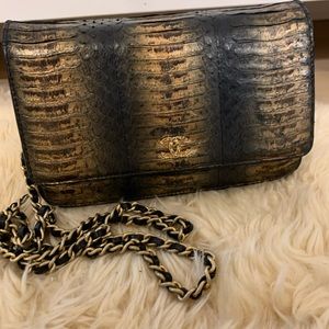 SOLD#CHANEL 💯 Authentic Python Skin bag